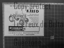 COMMINGES MOTOCULTURE SAINT GAUDENS MAC CORMICK publicité 1961 advert  