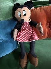 Poupée MINNIE  Vintage Walt Disney Copine MICKEY  En Feutre ANNÉES 70 ? 50 CMS