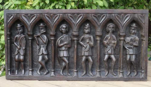Grand bas relief - grand, bois
