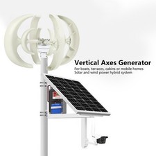 Éolienne Haute Puissance À 4 Pales Et Axes Verticaux Pour Recharger Les Bateaux