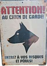 Plaque métal vintage