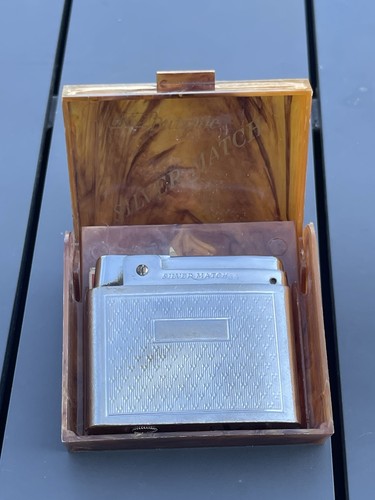 Silver match briquet - match,