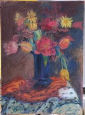 Pastel ancien vers 1920 - ancien, nature