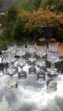 7 verres à eau cristalleries royales de Champagne BAYEL