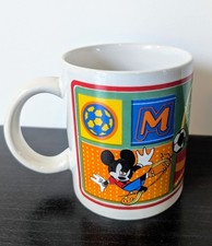 Tasse vintage  Mickey Mouse Disney, football. Parfaite État - Collector