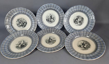 6 assiettes Vieillard Johnston Bordeaux Médaille d'or XIXe siècle C406