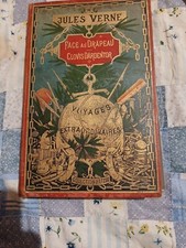 Jules Verne, "Face au drapeau / Clovis Dardentor" (Hetzel, EO 1896, BE).