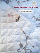 BORBONESE Couvre-Lit quilt trapuntino Satin 100% Coton Double