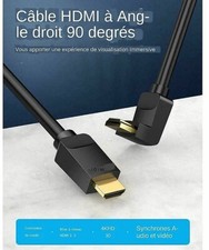 Câble HDMI 2.0 4K 3m 90° Flexible TV Apple PS4 Vidéo Audio Haute Définition