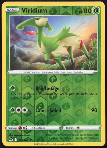 Carte pokémon viridium - pokémon,