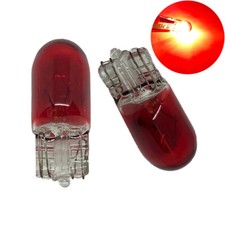 Ampoules W5W T10 Rouge halogène lampe pour Voitures et motos 2pcs