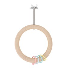 Cage à Oiseaux Ronde En Bois