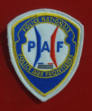 INSIGNE PATCH - POLICE NATIONALE - PAF - FRONTIERES