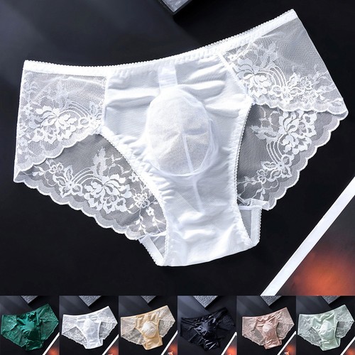Slip homme dentelle tissu
