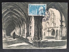 Carte Premier Jour 1951 Timbre N° 888 Oblitéré Abbaye De Saint-Wandrille