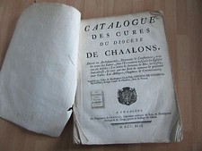 CATALOGUE DES CURES DU DIOCESE