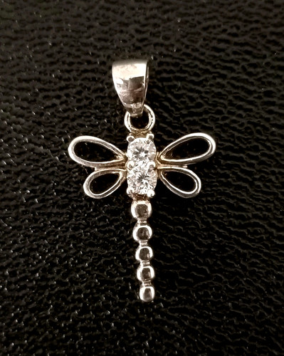 Ancien pendentif libellule - ancien, et