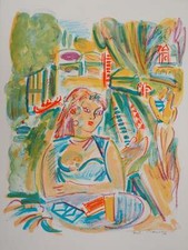 André PLANSON : La séductrice, Lithographie originale signée