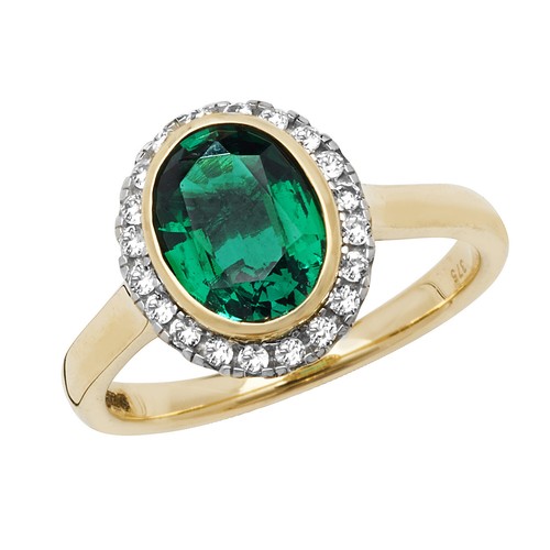 Bague solitaire jaune - bague, or