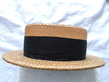 Canotier d'époque 1900  -