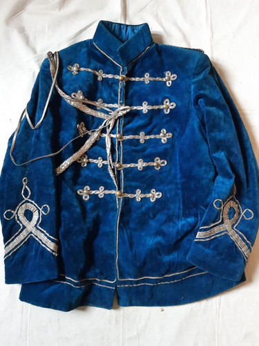Veste brandebourgs velours - brandebourgs,