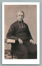 CDV RELIGIEUX CURE PRETRE SOUTANE PHOTO RENAUD CLERMONT FERRAND 43 RELIGION FOTO