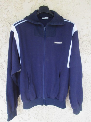 Veste adidas vintage bleu - veste,