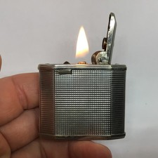 -31- Briquet ancien essence ap Zunder n°60 - Argent - STERLING - vintage lighter