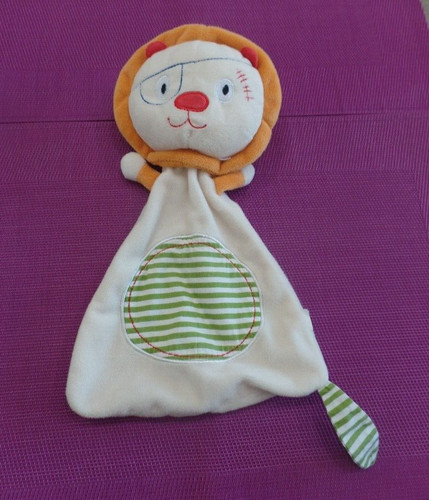 B7g doudou plat lion crème - /,