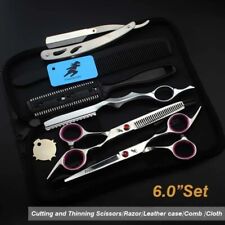 Ensemble de Ciseaux de Coiffure Professionnels – Acier Japonais 440C - Rose