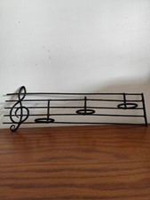 porte manteau mural ancien Partition De Musique Fer Forgé Vintage