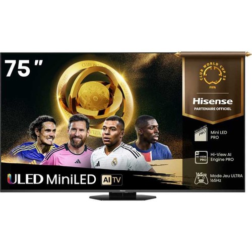 Hisense mini led - led 75u8q, 189