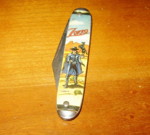 Vintage zorro pocket knife - zorro,