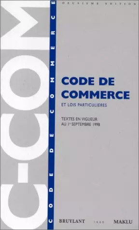 Code commerce lois - commerce, et