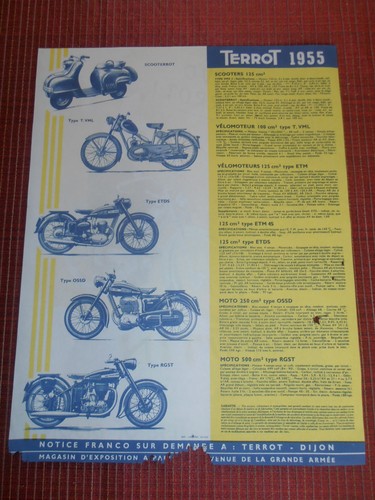 Pub dépliant moto - -,