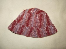 Chapeau bonnet bob femme rouge