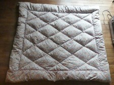 Couette ancienne garnie de DUVET 140X150 étiquette tissus façon Cachemire COSY