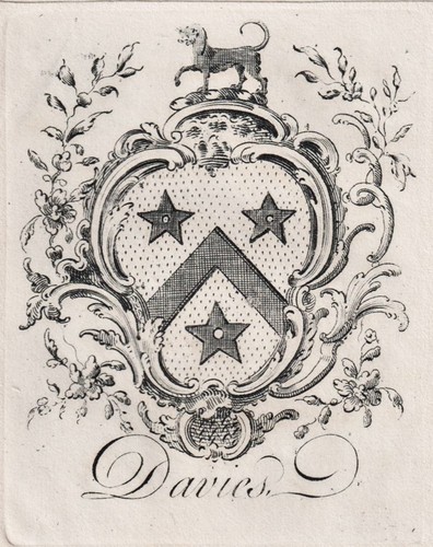 Exlibris davies plaque - plaque, de