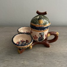 Moutardiere Salière Poivrier / Henriot Quimper