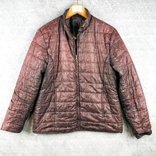 BNK Veste Matelassée Femme 44 Rose Violet Imprimé Léopard Polyester Zippée Hiver