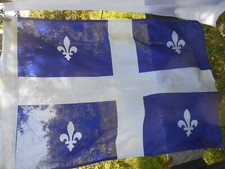 joli 100cm par 65cm DRAPEAU tissu avec fleur de lys bleu