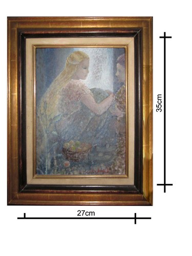 Tableau peinture signé - tableau,