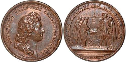 Medaille louis xiv - louis, le