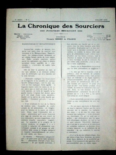 Chronique des sourciers - chronique, #7