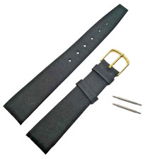 Bracelet montre ; NOIR façon TISSU doublé ; Larg.16 mm , NEUF de STOCK / 001 .