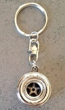 Porte Clé en Métal Argenté Renault Sport Williams F1 Team - Roue Formule 1 RI