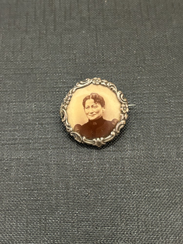 Ancienne broche porte photo - porte,