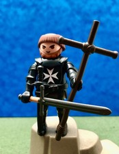 Playmobil Chevalier Knight Croisé Crusader Malte Moine Château Custom Vintage
