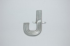 Ancienne Lettre J en aluminium