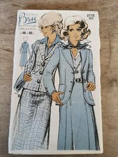 2775 PATRON MULTITAILLES BRU VINTAGE FRENCH PATTERN 60/70 VESTE JUPE   44 AU 52